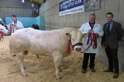 Richard Mowbray with his Supreme Champion